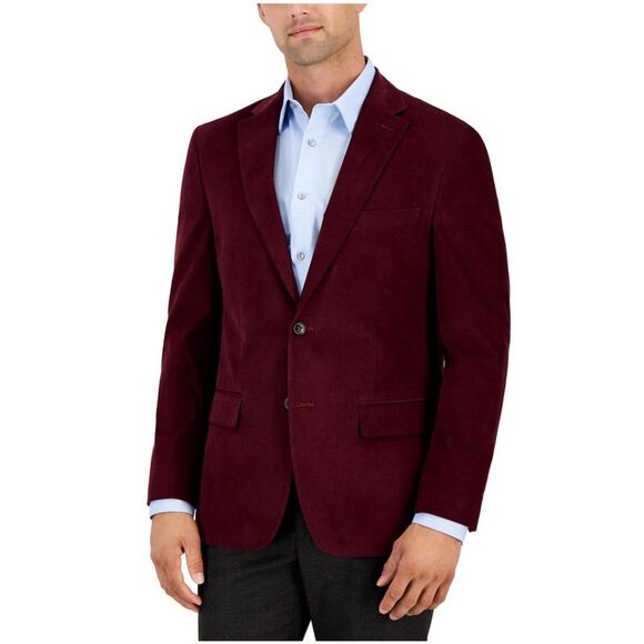 Tommy Hilfiger Mens Modern Fit Sport Coat Red NWT